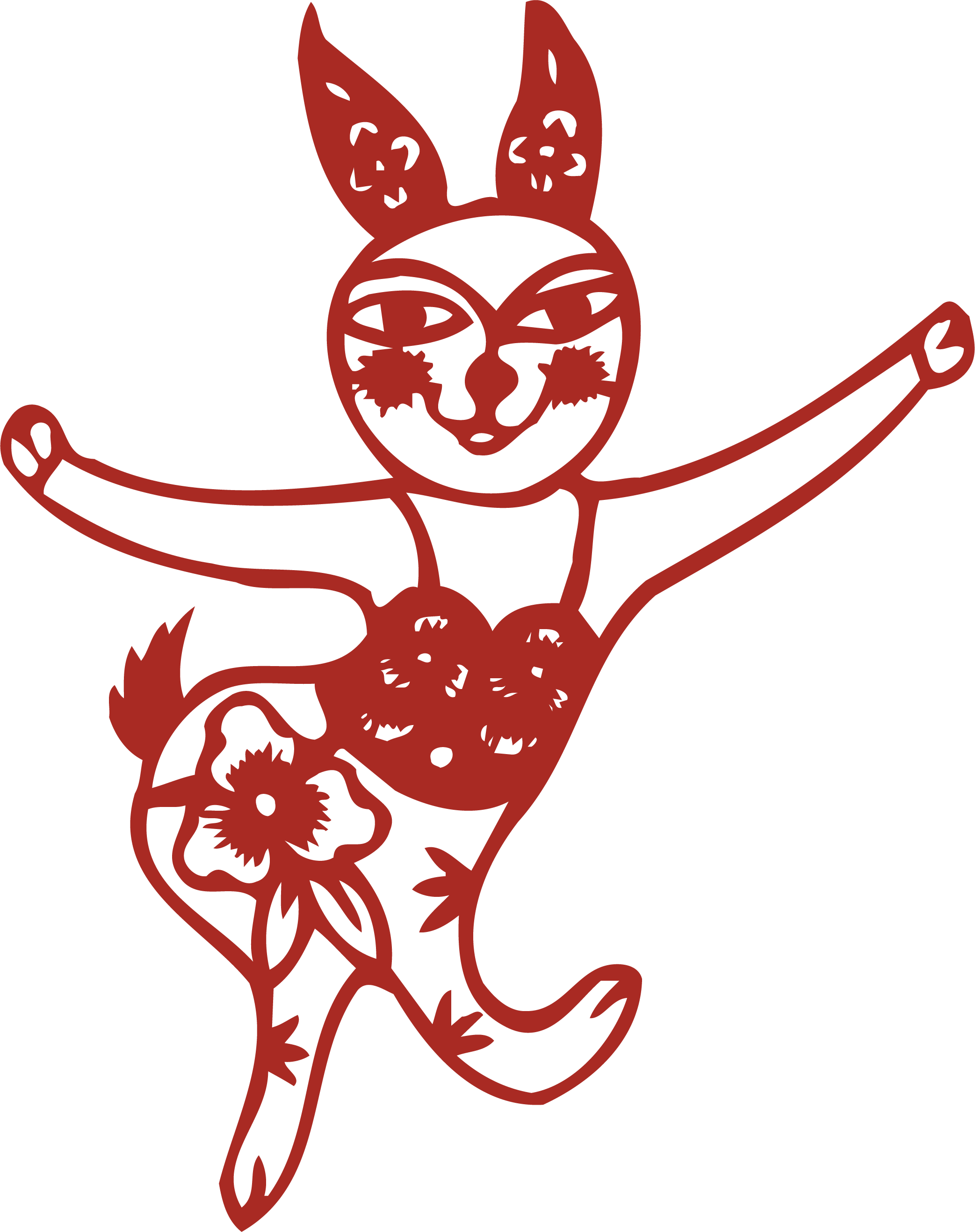 动物剪纸004