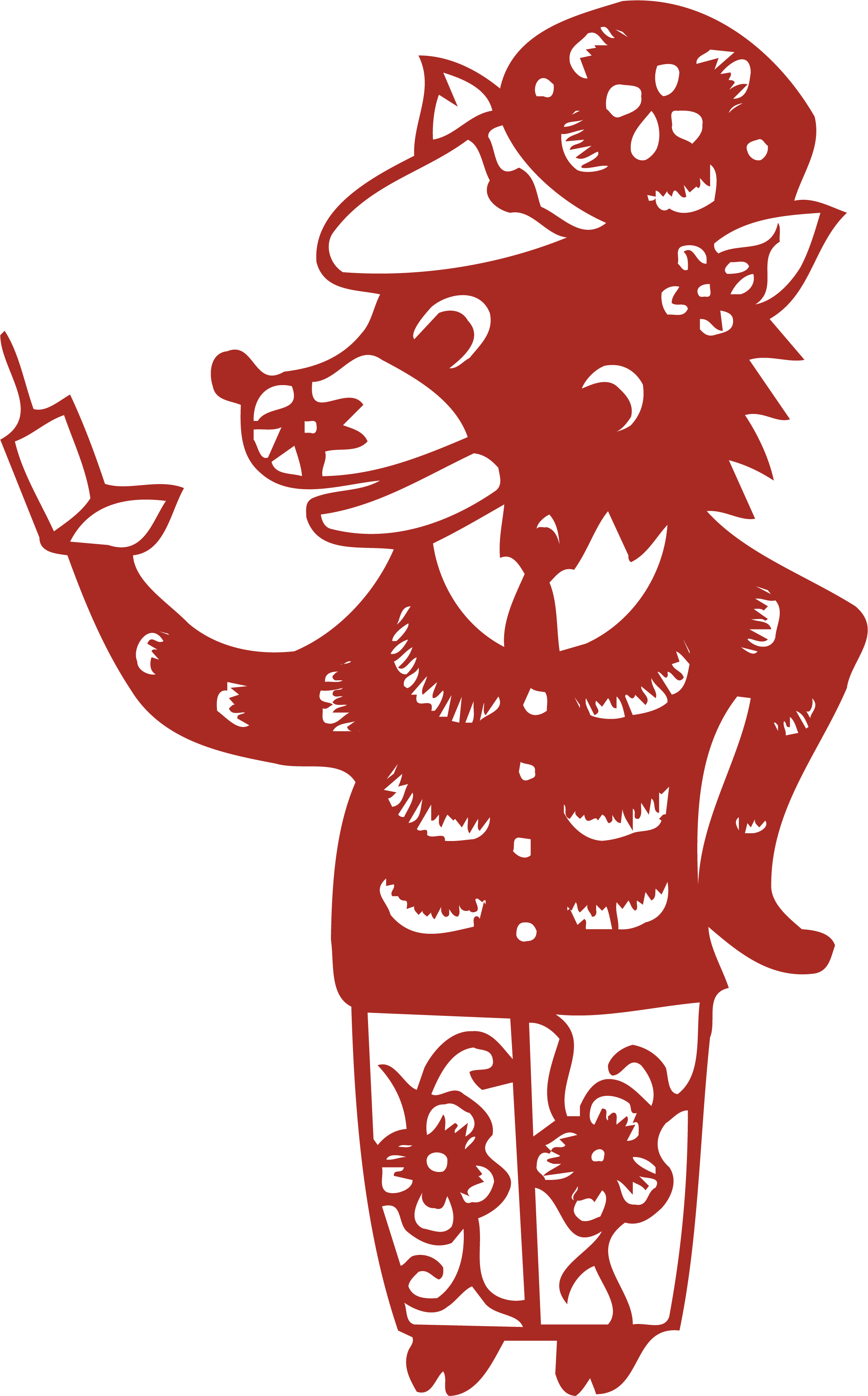 动物剪纸016